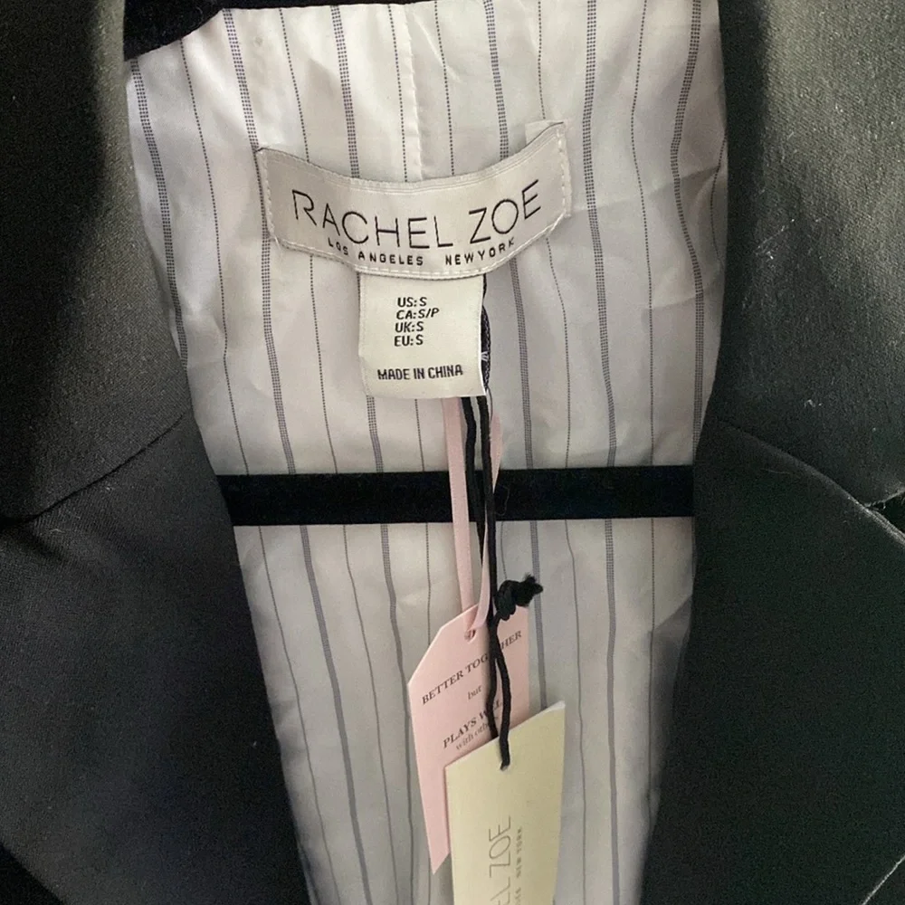 Rachel Zoe cropped black blazer - Picture 2 of 5